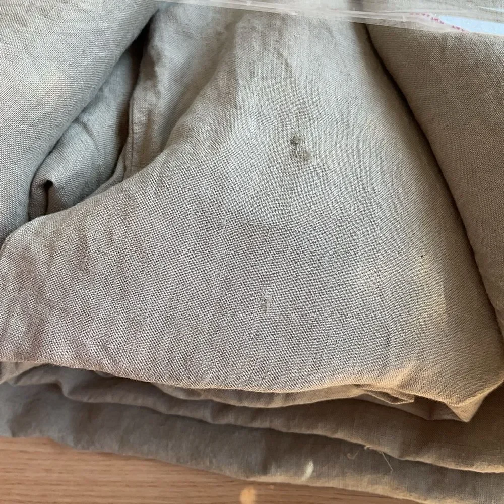 COYUCHI King Organic Relaxed Linen Duvet Cover $598